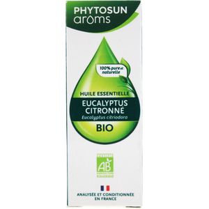 Phytosun Arôms Citroen Eucalyptus Etherische Olie (Eucalyptus Citriodora) Organisch 10 ml