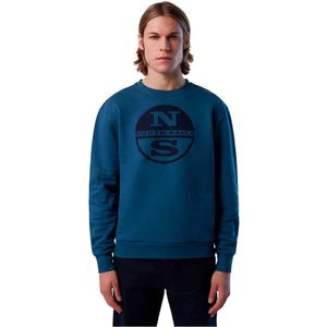 North Sails Graphic Ronde Hals Sweater Blauw XL Man