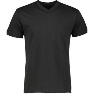 Jac Hensen T-shirt - V-hals - Zwart - 5XL Grote Maten