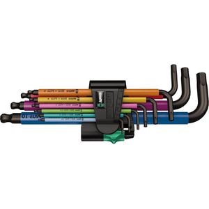 Multicolour Angle Wrench Set Metric BlackLaser 9-Piece - 950 SPKL/9 SM N Wera Angle Wrench Set