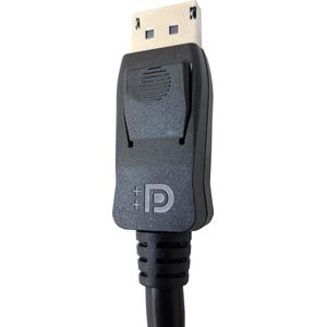 TECHly DisplayPort Aansluitkabel 0.50 m ICOC-DSP-A14-005 Zwart [1x DisplayPort stekker - 1x DisplayPort stekker]