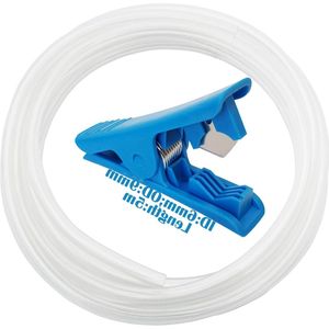 Transparante PVC-slangbuis 5 meter - 6 mm ID x 9 mm OD - Inclusief 1 stuk pijpsnijder