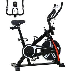 FDW SPB-1508 Hometrainer - Indoor Fitness Fiets - Ergonomisch - Ingebouwde hartslagmeter - Lage instap - Verstelbaar - Bidonhouder - Tot 183cm en 150kg