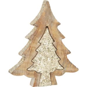 J-Line Puzzel Kerstboom Mango Glitter M