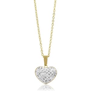Montebello Ketting Bodhi Gold  - 316L Staal - Hart - 17x19mm - 45cm
