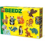 SES Beedz - Wereld dieren - 3500 strijkkralen - met legbord en wereldkaart - PVC vrij