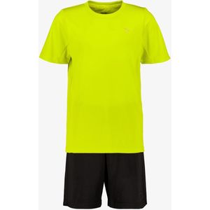 Dutchy tweedelige kinder sport set geel zwart - Maat 140