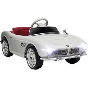 HOMCOM - Elektrische kinderauto - Polypropyleen - 115x55x47cm - Wit