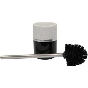 Toiletborstel met keramische houder, roze, 9,5 x 38 cm