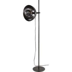 Vloerlamp Adjust in zwart nikkel | 1 lichts | 40x35x140 cm | moderne leeslamp voor woonkamer | metaal | in hoogte verstelbaar