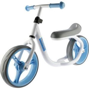 PexKids kinder Max Speed Loopfiets - 10.5 inch - Aluminium - Wit/Blauw