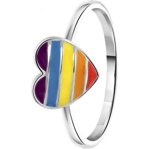 K3 - Meisjes - Kinder ring met plating - Hart - Cadeau - Echt Zilver - Zilverkleurig