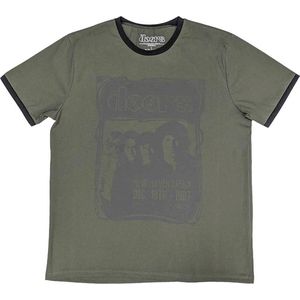 The Doors - New Haven Frame Heren T-shirt - L - Groen