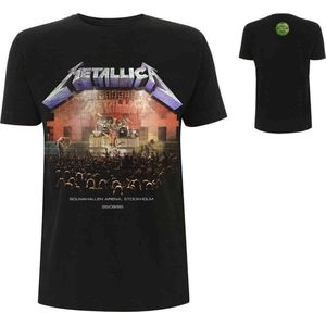Metallica - Stockholm '86. Heren T-shirt - XL - Zwart