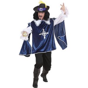 Widmann - Musketier Kostuum - Musketier Dartagnan En Garde Blauw Kostuum Man - Blauw - Large - Carnavalskleding - Verkleedkleding