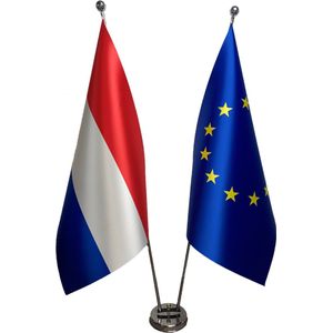 Luxe vlag Nederland 100x150cm | Satijn