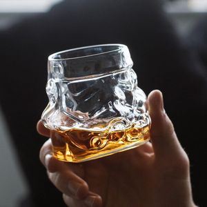 Originele karaf set met 2 x 3D Whiskyglazen voor Whiskey Bourbon Scotch & Gin 750ml karaf met kurkafdichting 300ml glazen verjaardagscadeau voor mannen en vrouwen