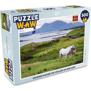 Puzzel Moeder paard en veulen in Ierland - Legpuzzel - Puzzel 500 stukjes