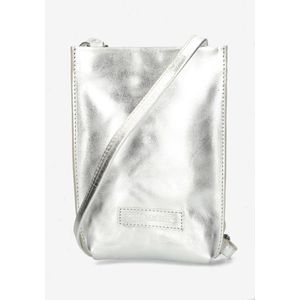 Shabbies Amsterdam Phone Bag Ruby Metal Silver - Maat ONESIZE