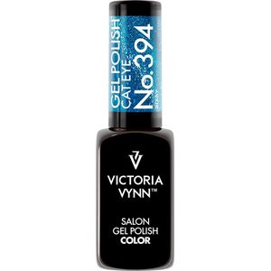 Nieuw! Victoria Vynn – Salon Gelpolish 394 Cat Eye Bixby – Cat Eye Blauw - blauwe metallic gel polish - gellak - lak - glitter - glitters - nagels - nagelverzorging - nagelstyliste - uv / led - nagelstylist - callance