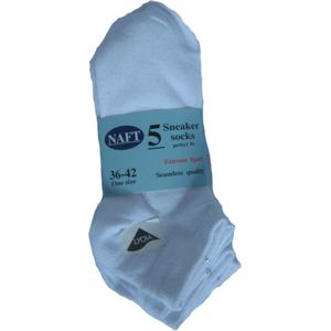 Naft Sneacker sokken Enkelsokken Zwart Multipack Unisex Sneakersokken 36-41