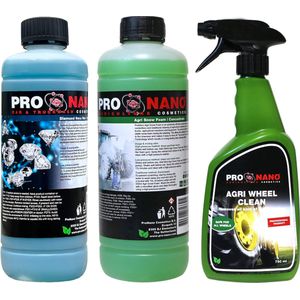 ProNano | Pro Nano Agri Starterspakket | Combi Actie | Tractor Shampoo, Tractor Wax en Tractor velgenreiniger.