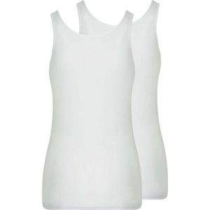 RJ Bodywear - Dames - RJ Everyday 2-Pck Domburg Dames Shirt Wit  - Wit - M