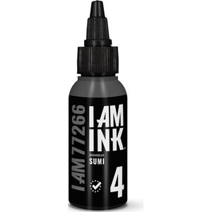 I AM INK - #4 Sumi 50ml Vegan Tattoo Inkt Greywash Schaduweffect | Tattoo Machine Inkt | Handpoke tatoeage inkt | Stick & Poke Ink