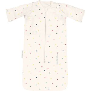 Puckababy Newborn Slaapzak Baby (0-6m) - Hearts Confetti - Katoen TOG 0.5 - Dagelijks gebruik