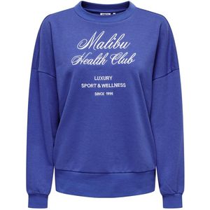 Only Trui Onlconni L/s O-neck Box Ub Swt 15325354 Dazzling Blue/malibu Dames Maat - M