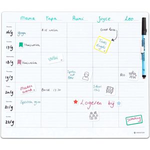 GreenStory - Familie Agenda - Large - Sticky Whiteboard - Met Sticky Pen