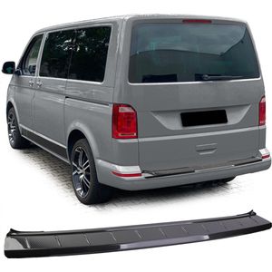 Volkswagen Transporter T5 T6 Achterbumper Bescherming Lijst Beschermer Carbon Look Achterklep Bumper Bumperbescherming