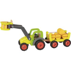 Goki Houten Tractor met Hooiwagen