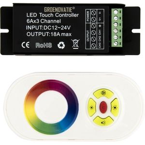 Groenovatie LED Strip - RGB Controller - Incl. RF Touch Afstandsbediening