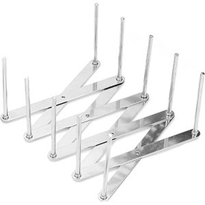 Afdruiprek Telescopisch Afdruiprek Organizer Antislip Roestvrij voor Keuken - Compact en Duurzaam