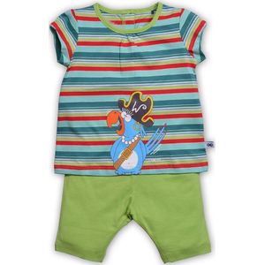 Woody pyjama meisjes papegaai - streep - 181-3-bsk-s/974 - maat 68