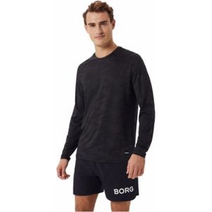 Longsleeve Björn Borg Men Borg Performance T-Shirt Black Beauty-L