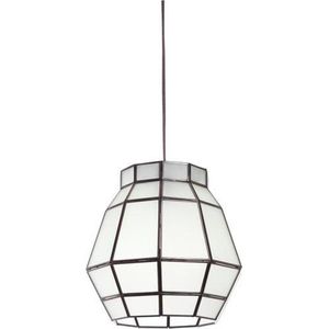 PTMD Hanglamp Iron Design-glas diameter 30 cm