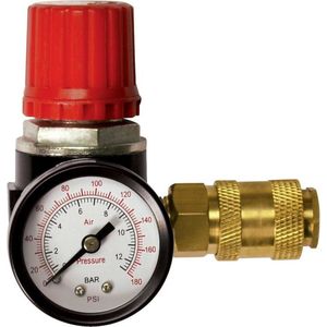 Stanley Drukregelaar ¼ Inch – Gasregelaar Manometer en Luchtklep – 12 Bar