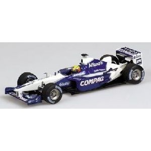The 1:43 Diecast Modelcar of the Williams BMW FW23 #5 of 2002. The driver was Ralf Schumacher. The manufacturer of the scalemodel is Minichamps.This model is only online available