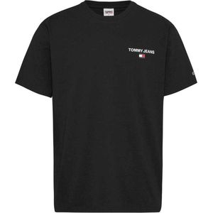Tommy Jeans Classic Linear Back Print T-shirt Met Korte Mouwen Zwart XL Man