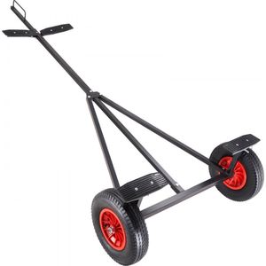 Boottrailer Doll 450lb Laadvermogen Carbon Steel Aanhanger met 98-115 Verstelbare Lengte 16 Pneumatische Banden en Antislipbevestiging