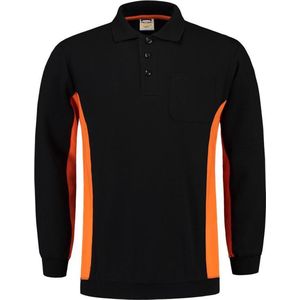 Tricorp Bi-Color Polo/Sweater - Workwear - 302001 - Zwart/Oranje - maat 7XL