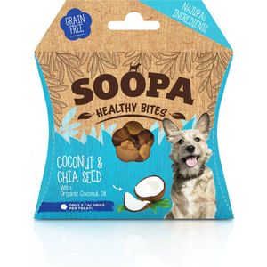 Soopa Gezonde Bites - Kokosnoot & Chiazaad - 10x50gr