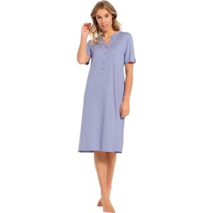 Pastunette slaapkleed dames - blauw met print - 15241-310-4/519 - maat 54
