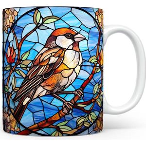 Mok met Mus Beker voor koffie of tas voor thee, cadeau voor dierenliefhebbers, moeder, vader, collega, vriend, vriendin, kantoor