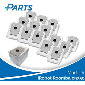 iRobot Roomba c9750 Stofzakken (15 Stuks, Plus.Parts® alternatief voor 4626194 / 4640235)