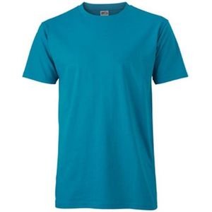 James and Nicholson Heren Slim Fit T-Shirt (Caribisch Blauw)