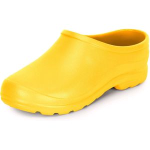 Ladeheid Unisex Clogs Tuinklompen - Tuinschoenen - Lichte - Dames - Heren - Geel 1032 - 37 - LA-DW-Xclap