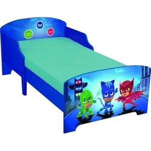 PJ Masks - Peuter Bed - 70 x 140cm - Blauw - Inclusief lattenbodem